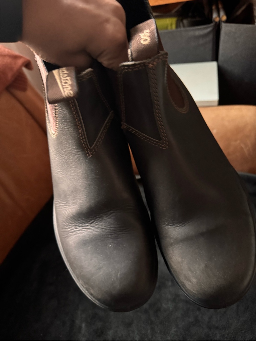 Blundstone Men's Brown leather Chelsea Work Boot 500 series - Picture 13 of 16